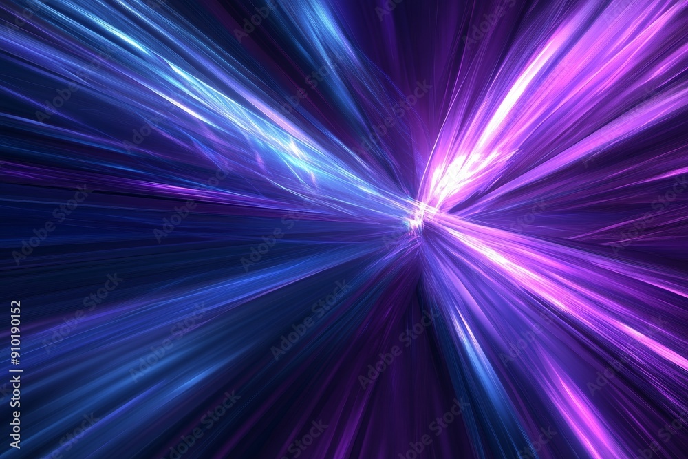 A neon tunnel background with an abstract zoom effect in blue and pink A neon tunnel background with an abstract zoom effect in blue and pink