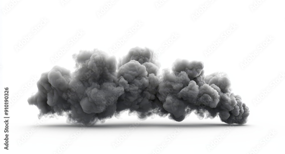Floating soft clouds over isolated backgrounds in 3D rendering Floating soft clouds over isolated backgrounds in 3D rendering