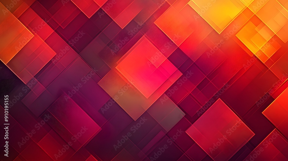 Geometric Harmony. Abstract background with a series of overlapping squares Geometric Harmony. Abstract background with a series of overlapping squares