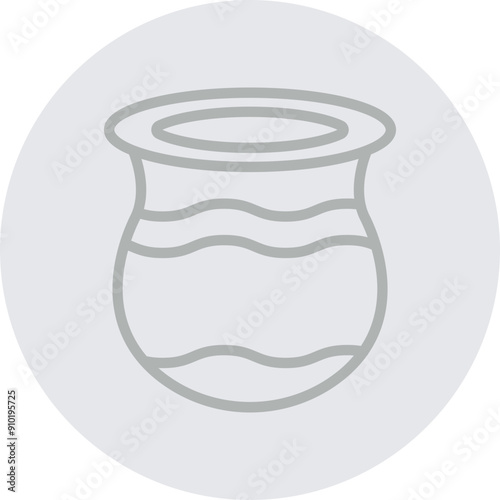 Clay Vector Line Grey Circle Grey