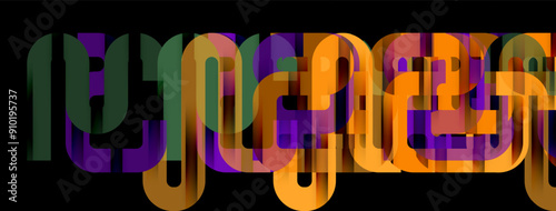 Lines, abstract letter style design background. Geometric vector Illustration For Wallpaper, Banner, Background, Card, Book Illustration, landing page
