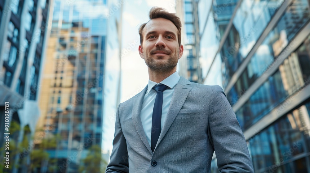 A professional agent showcasing prime commercial properties in bustling city centers. A professional agent showcasing prime commercial properties in bustling city centers.