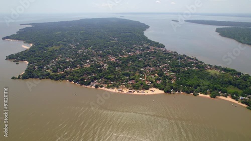 Cotijuba Island viewed from above photo