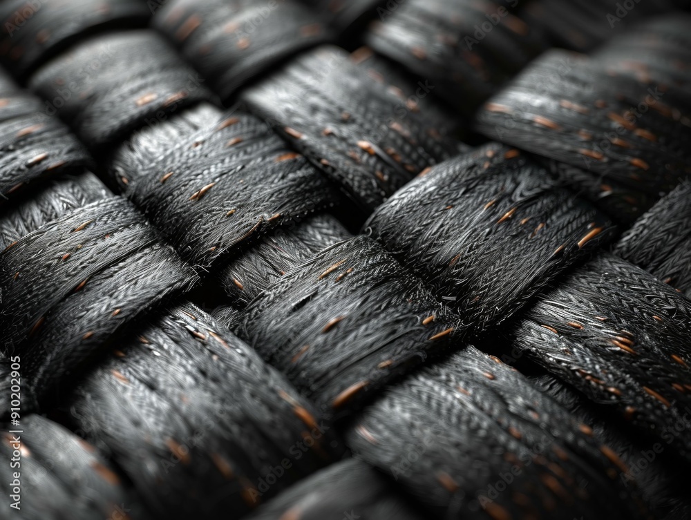 Close-up of Sisal Rope Texture, Natural Fibers