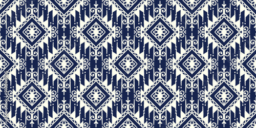 Country’s artist traditional blue and white floral folk pattern.