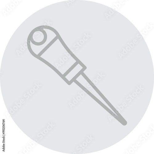 Awl Vector Line Grey Circle Grey photo