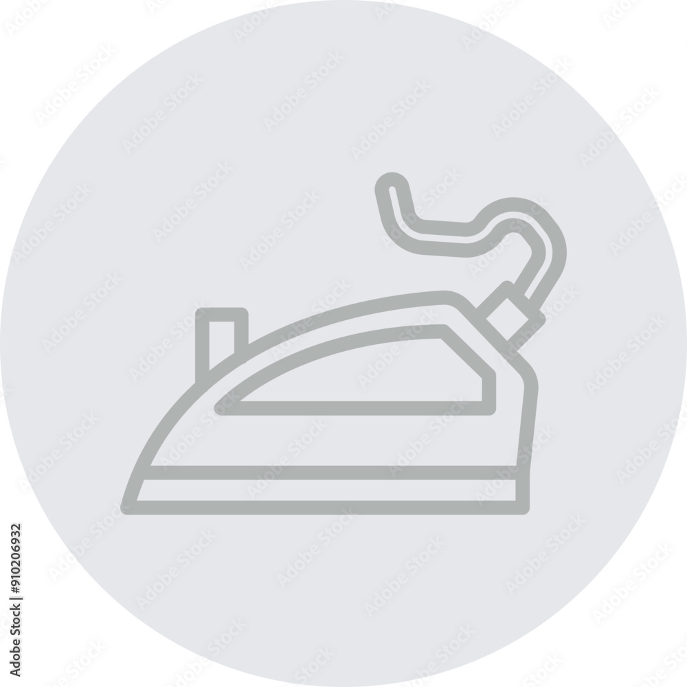 Iron Vector Line Grey Circle Grey Iron Vector Line Grey Circle Grey