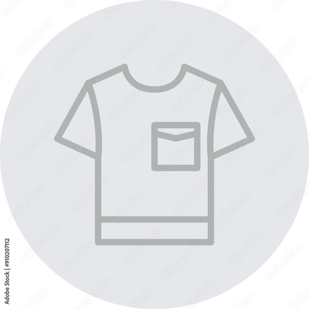 Shirt Vector Line Grey Circle Grey Shirt Vector Line Grey Circle Grey