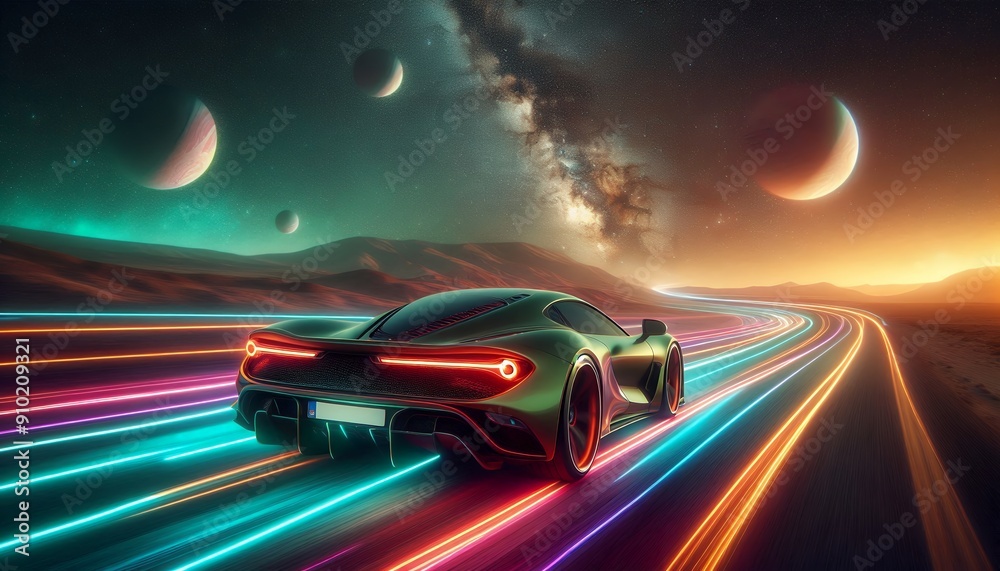Neon Velocity: A Cyber-Speed Journey Neon Velocity: A Cyber-Speed Journey