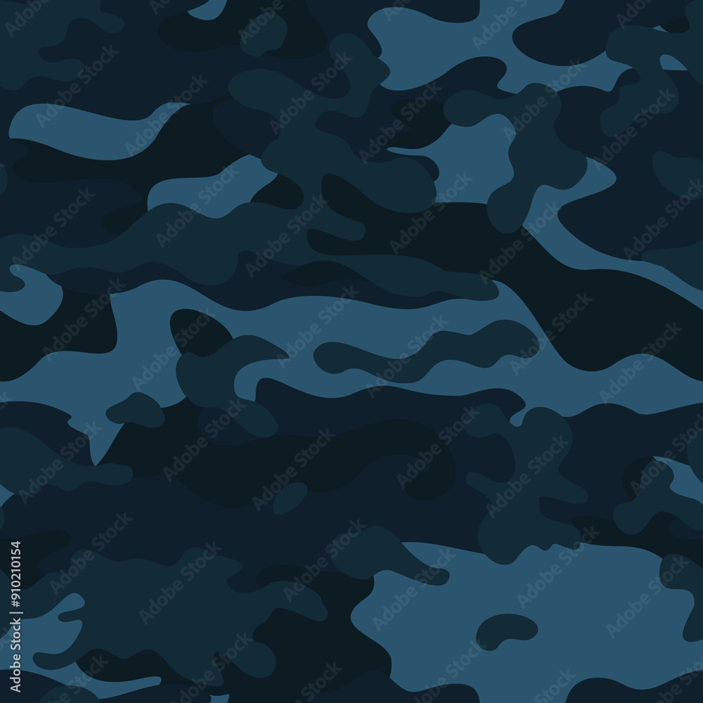 camouflage blue vector pattern, military texture dark background
camouflage blue vector pattern, military texture dark background