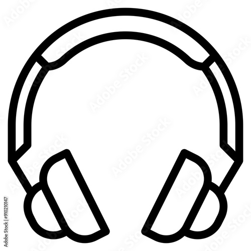 headphone line icon