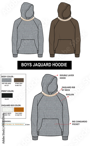BOYS JAQUARD HOODIE