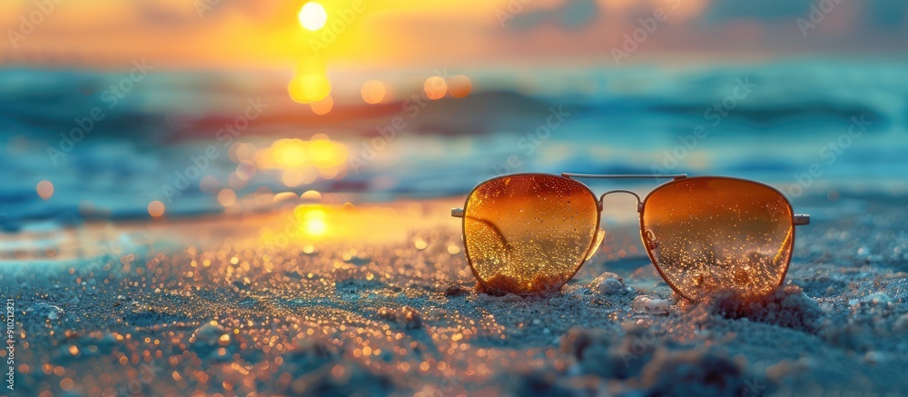 custom made wallpaper toronto digitalSunglasses on the Beach at Sunset