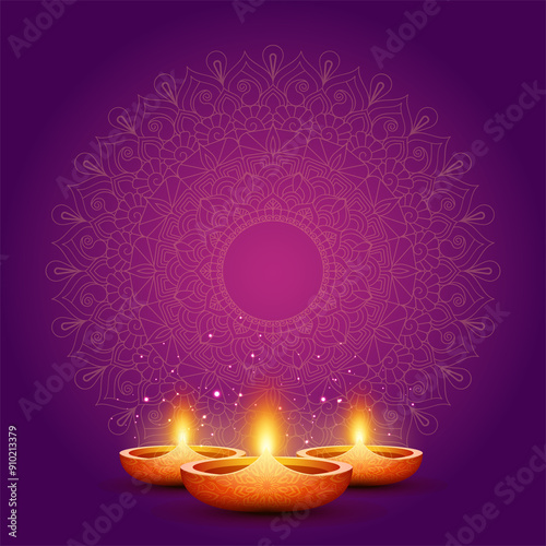 Diwali Festival. Happy Diwali Template