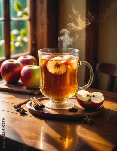 Drink on a wooden table in a bar on a dark background