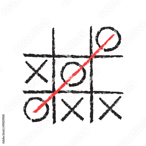 Tic tac toe. Tic tac toe win
