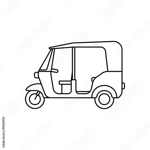 Tuk tuk vector icon