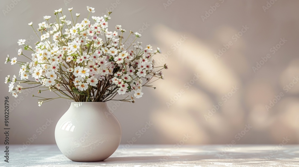 White Flowers in Vase White Flowers in Vase