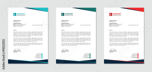 Letterhead template design for company business