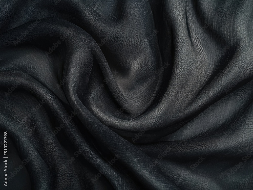 Fototapeta premium A detailed shot of a black fabric texture