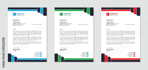 Letterhead template design for company business