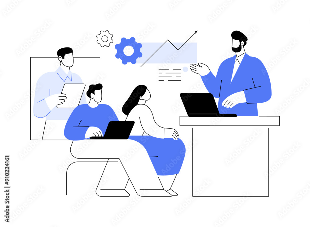 Leadership isolated cartoon vector illustrations. Leadership isolated cartoon vector illustrations.