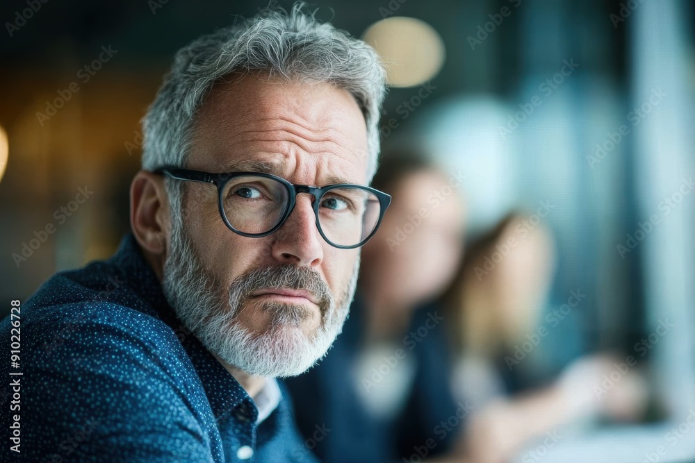 Disheartened Middle-Aged Male Worker Ignored in Meeting by Colleagues | Feeling Rejected and Unappreciated at Work Disheartened Middle-Aged Male Worker Ignored in Meeting by Colleagues | Feeling Rejected and Unappreciated at Work