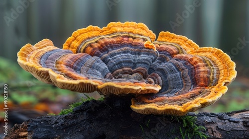 Colorful Turkey Tail Mushroom