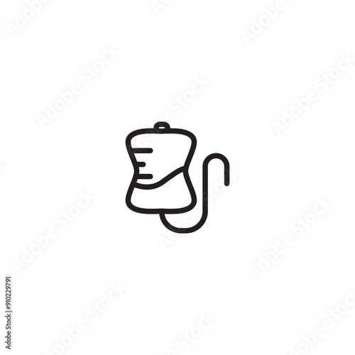 Infuse icon vector on trendy design. Editable icon.