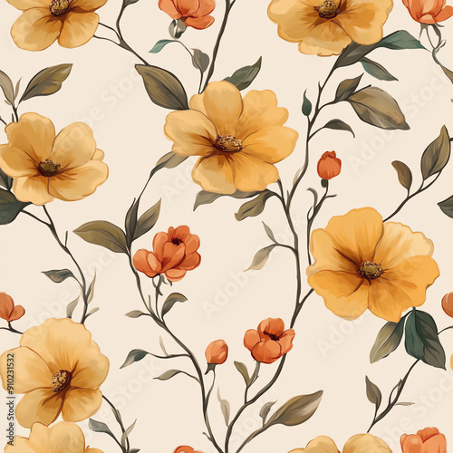 Vintage floral pattern