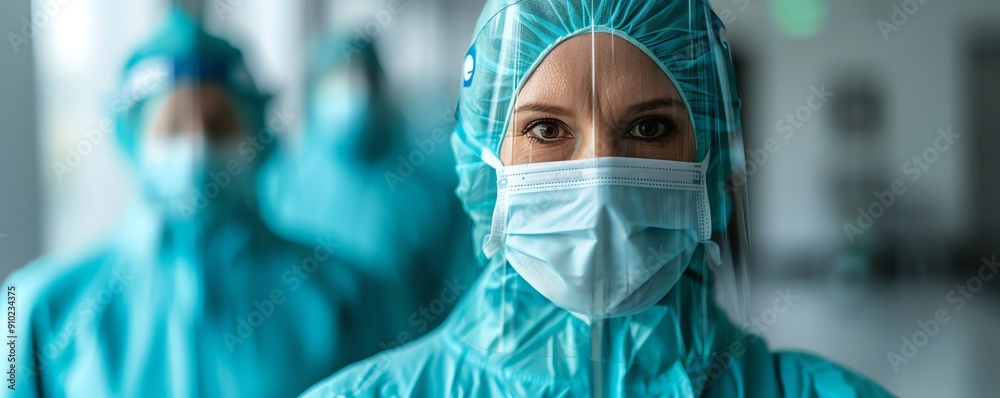Health emergency with medical team in action, virus epidemic Health emergency with medical team in action, virus epidemic