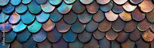 Iridescent mermaid sequin pattern photo