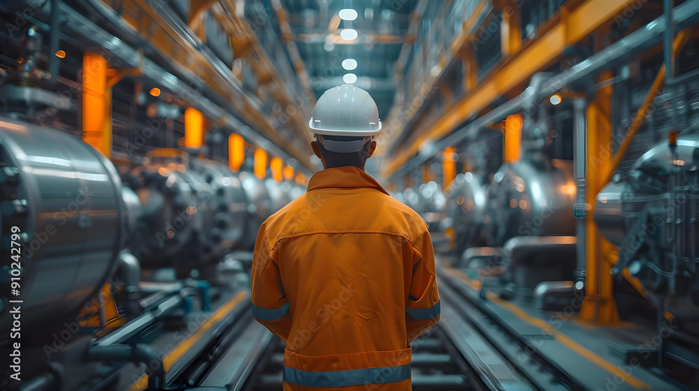 Industrial Worker in Factory Photo Industrial Worker in Factory Photo