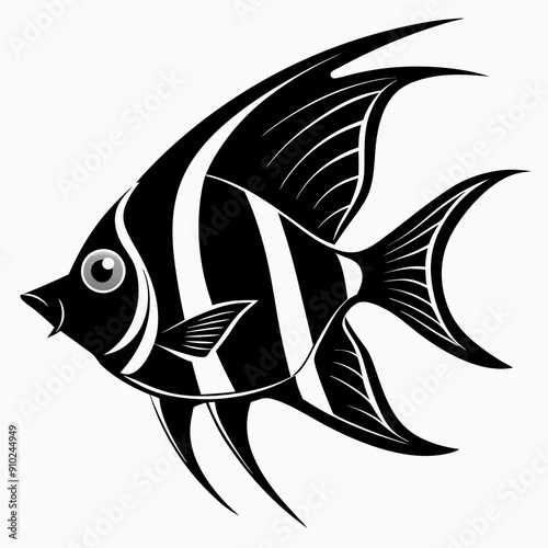 Angelfish Black silhouette