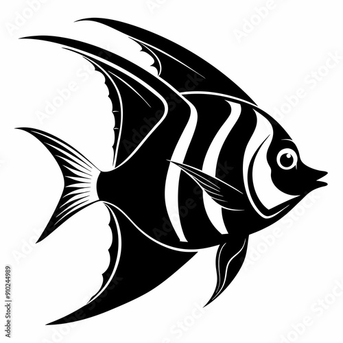 Angelfish Black silhouette