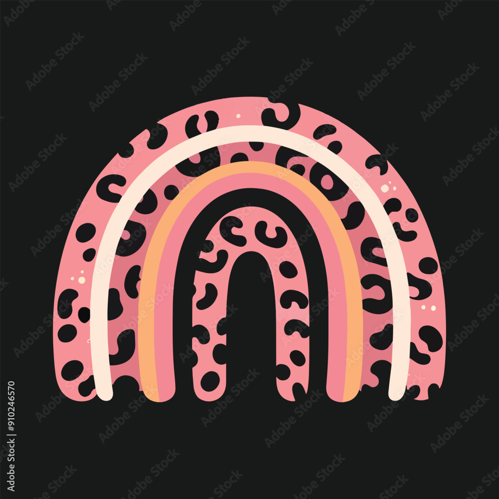 pink rainbow vector illustration pink rainbow vector illustration