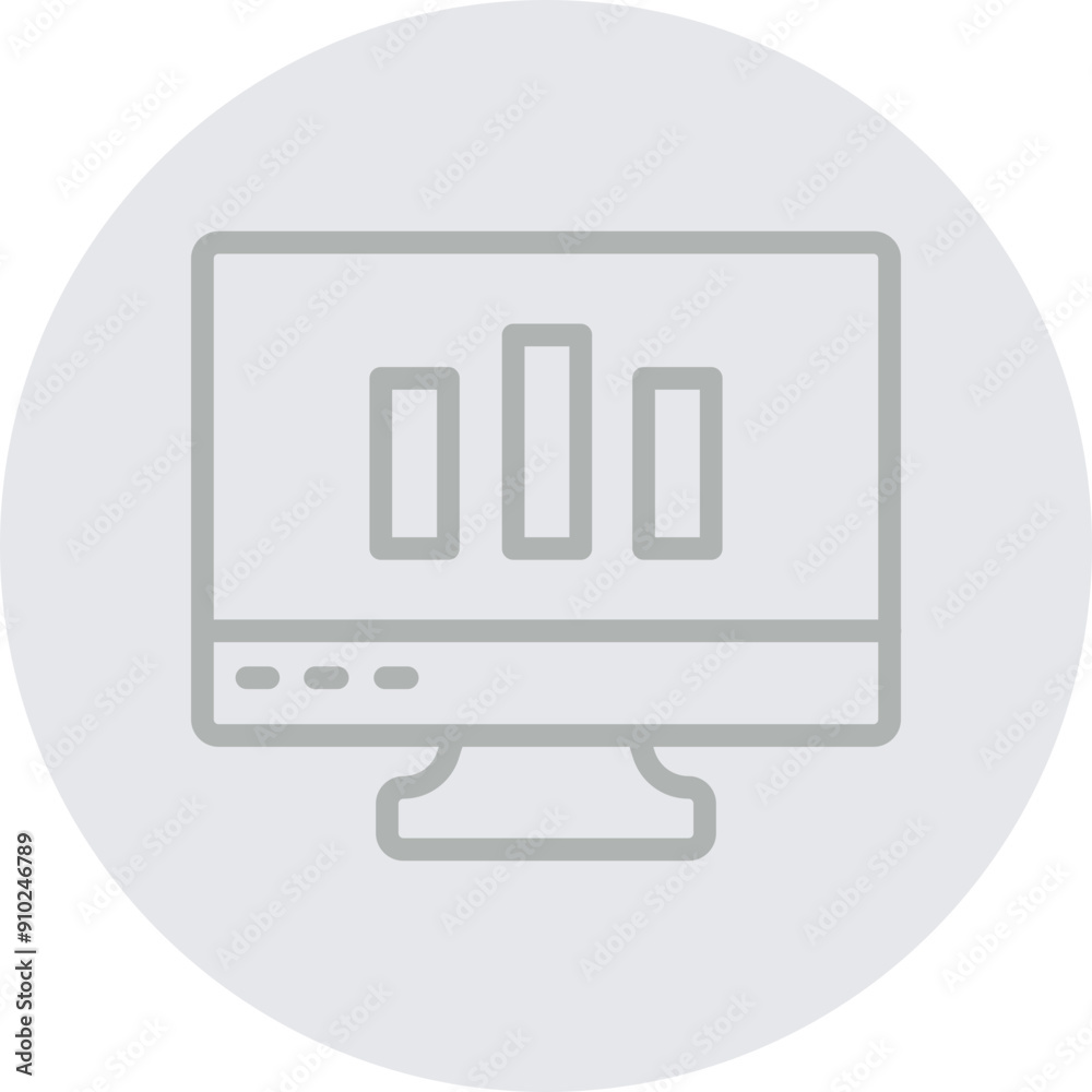 3188-Bar Chart Vector Line Grey Circle Grey 3188-Bar Chart Vector Line Grey Circle Grey