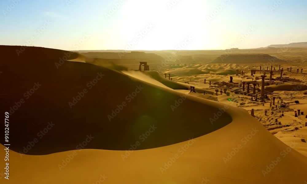 Ancient Ruins in the Sahara Desert Ancient Ruins in the Sahara Desert