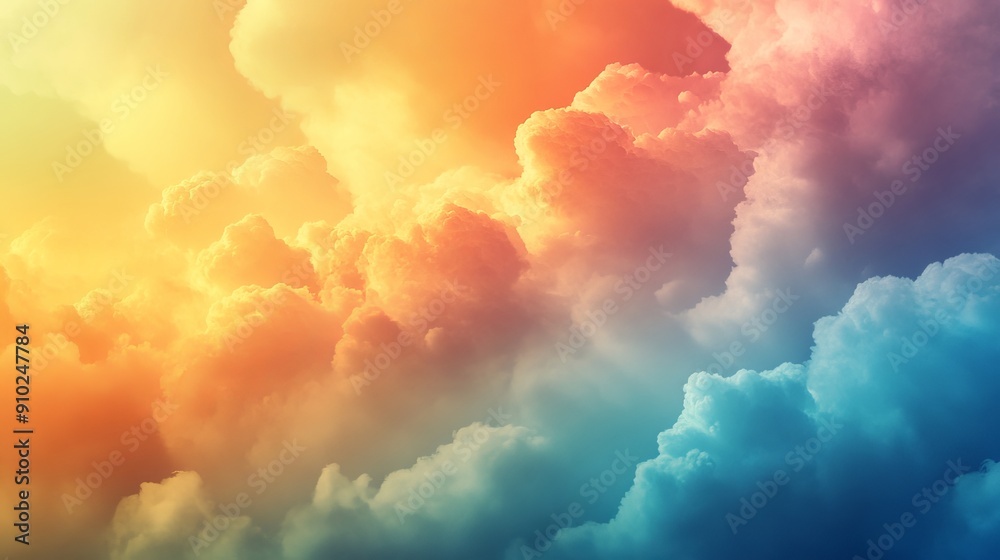 Digital cloud background with smooth gradients and engaging color highlights Digital cloud background with smooth gradients and engaging color highlights