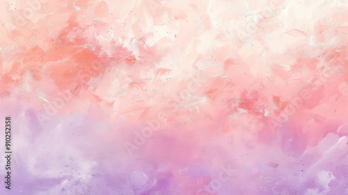 Serene Pastel Coral and Lavender Gradient Soft Texture Background