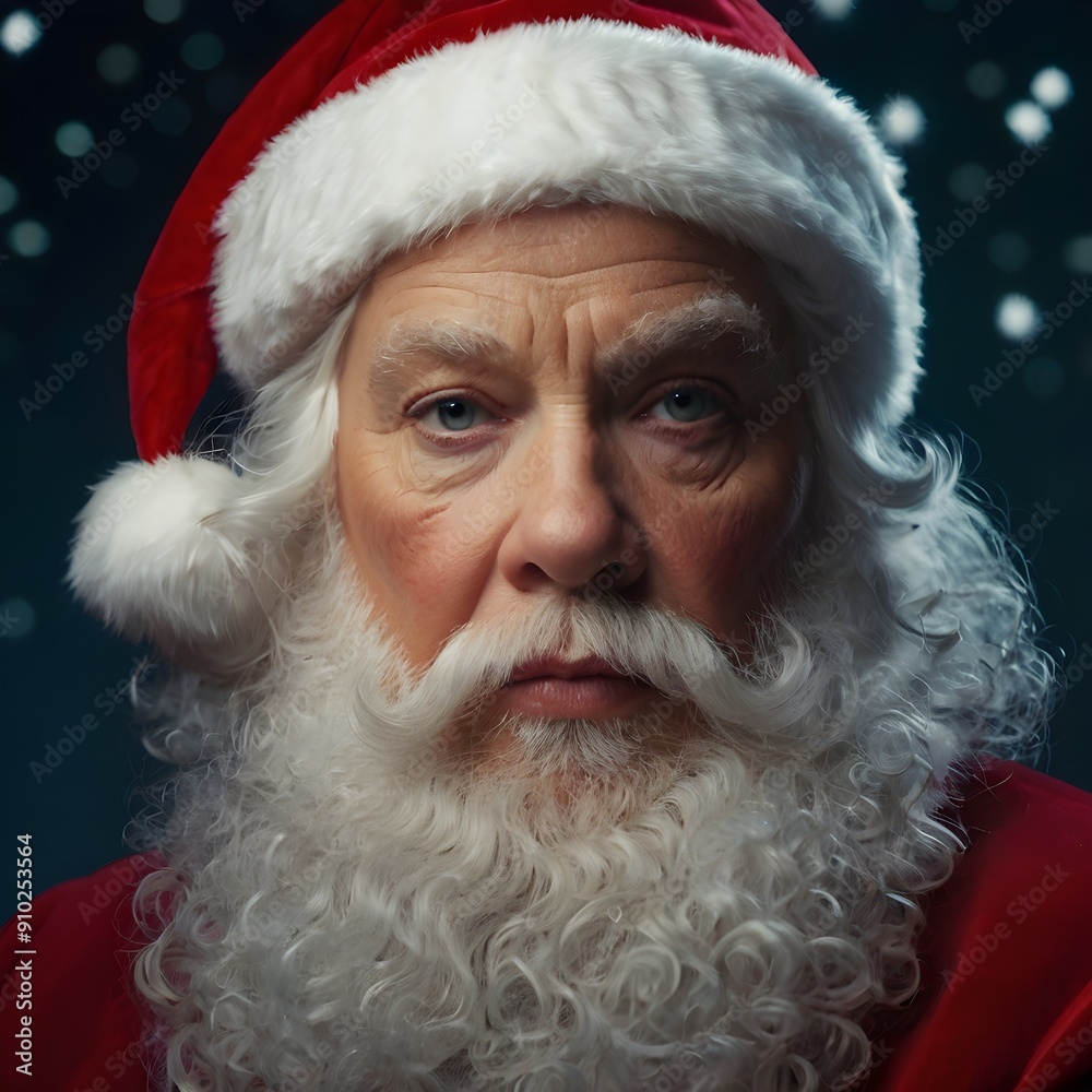 Close up portrait of Santa Claus Close up portrait of Santa Claus
