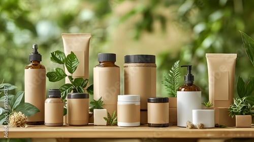 Eco-friendly Sustainable Product Packaging with Nature-inspired Branding and Wellness Labels