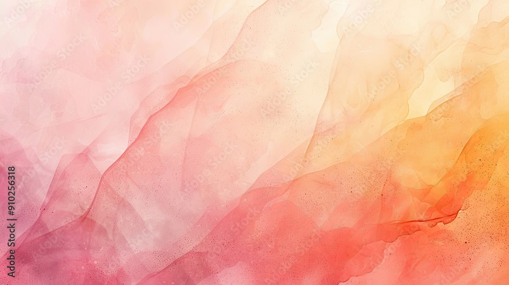 Fototapeta premium Serene Pastel Orange and Pink Gradient Background with a Soft and Dreamy Texture