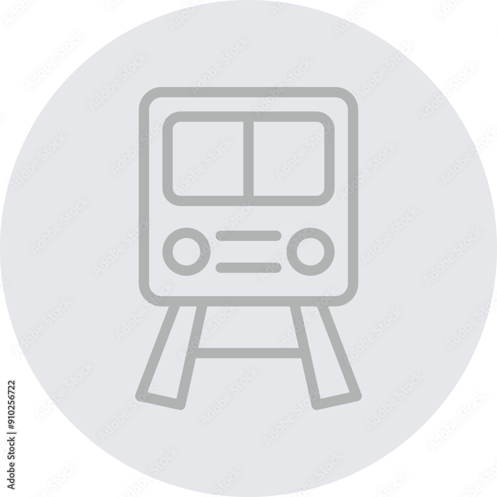 Train Vector Line Grey Circle Grey Train Vector Line Grey Circle Grey