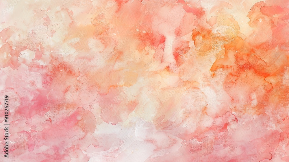 Fototapeta premium Serene Pastel Pink and Peach Watercolor Background for Peaceful Designs