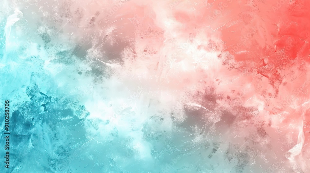 Fototapeta premium Serene Pastel Blue and Coral Gradient with Soft Transitions