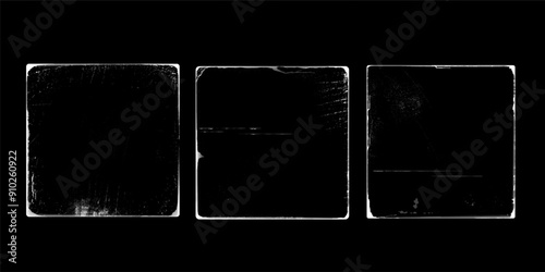 Set of old paper overlay covers for vinyl album cover.