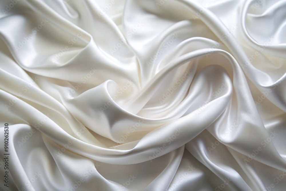 Smooth Blurred white Silk Fabric Background Smooth Blurred white Silk Fabric Background