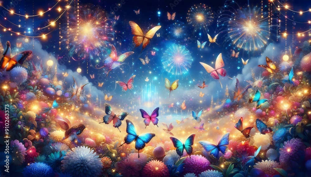 New Year and Christmas Celebration Image with Vibrant Decorations, Holiday Cheer, and Festive Spirit New Year and Christmas Celebration Image with Vibrant Decorations, Holiday Cheer, and Festive Spirit