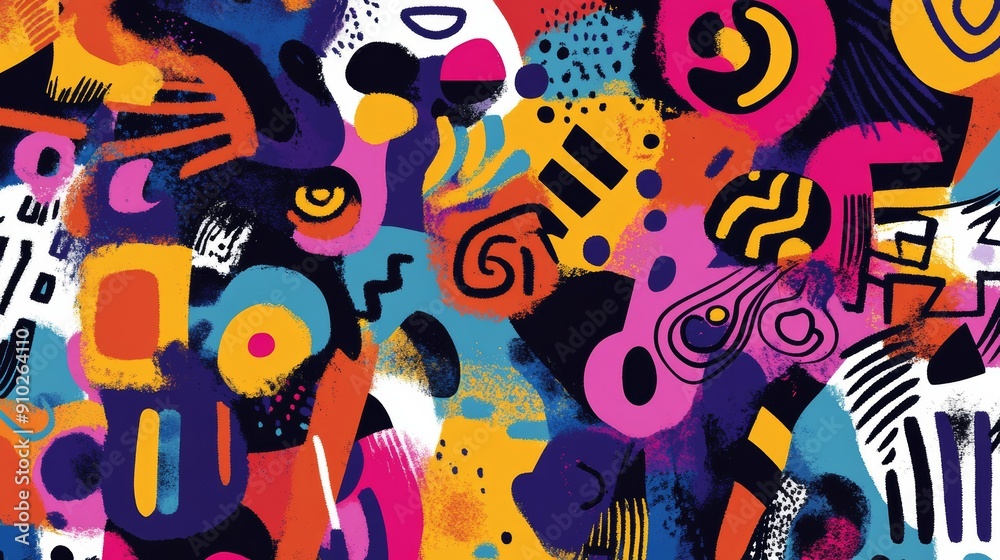 Vibrant abstract artwork featuring bold shapes and vivid colors, creating an energetic and dynamic visual experience. Vibrant abstract artwork featuring bold shapes and vivid colors, creating an energetic and dynamic visual experience.